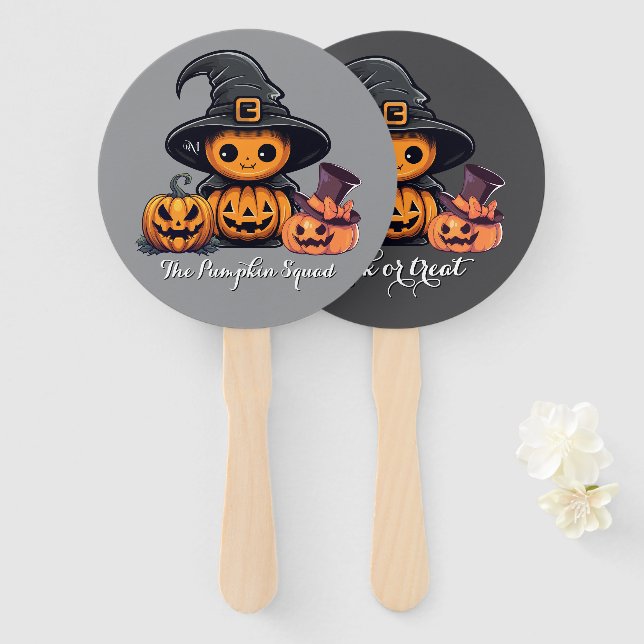 Hand Fan : HALLOWEEN Treat #03 (Front and Back)