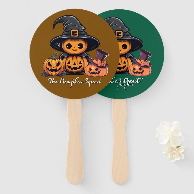 Hand Fan : HALLOWEEN Treat #05 (Front and Back)
