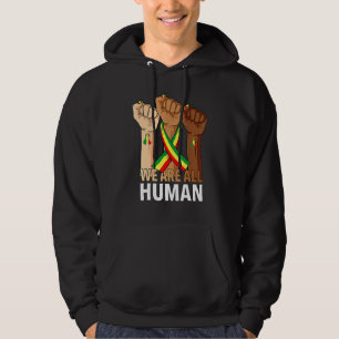 Hand Fist We Are All Human African Pride Black His Hoodie