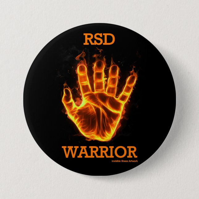 Hand/Flames...RSD 7.5 Cm Round Badge (Front)