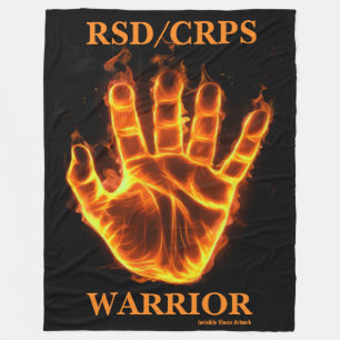 Hand/Flames...RSD/CRPS Fleece Blanket