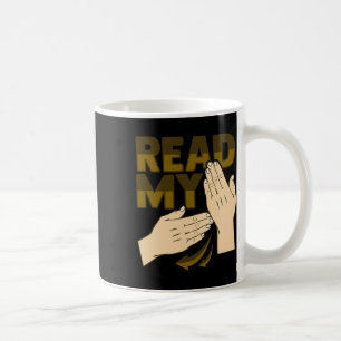 Hand Gesture Deaf Hearing Loss Awareness 12 Coffee Mug
