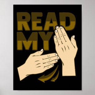 Hand Gesture Deaf Hearing Loss Awareness 12 Poster