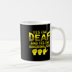 Hand Gesture Deaf Hearing Loss Awareness 1 Coffee Mug