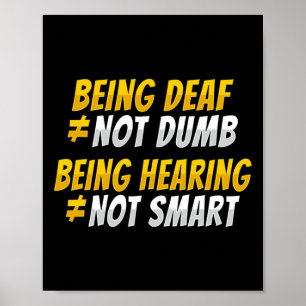 Hand Gesture Deaf Hearing Loss Awareness 2  Poster