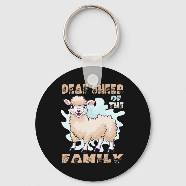 Hand Gesture Hand Sign Language Hearing Loss Aware Key Ring (Front)
