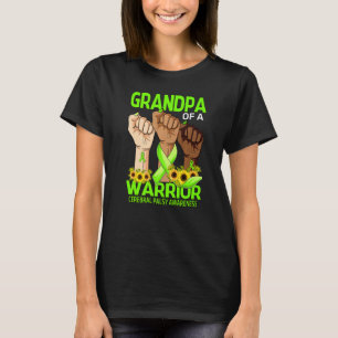 Hand Grandpa Of A Warrior Cerebral Palsy Awareness T-Shirt