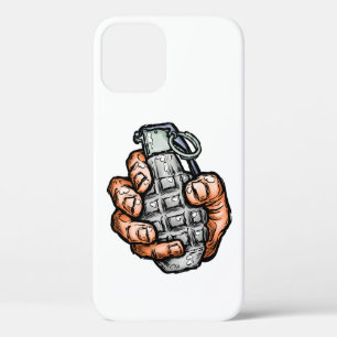 Hand Grenade In Comics Style iPhone 12 Pro Case