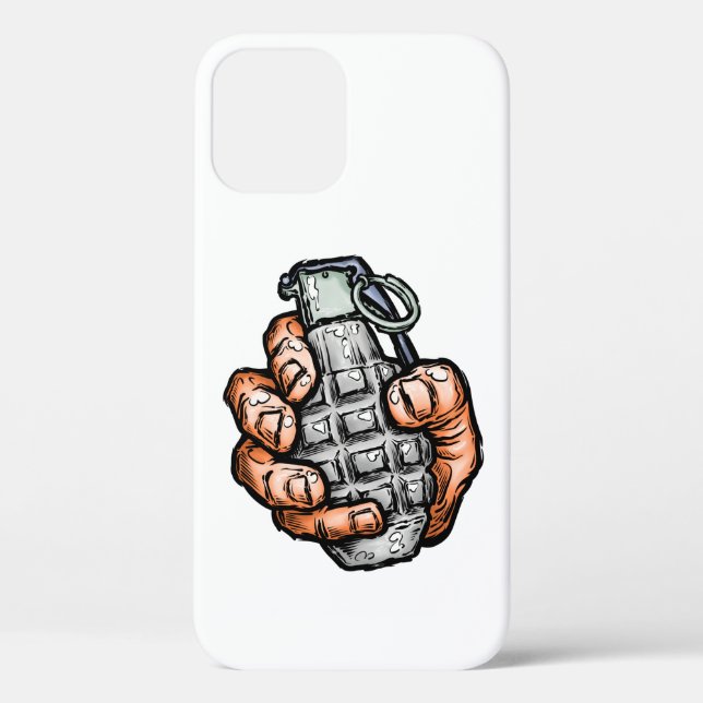 Hand Grenade In Comics Style Case-Mate iPhone Case (Back)