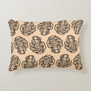Hand Grenade In Comics Style Decorative Cushion
