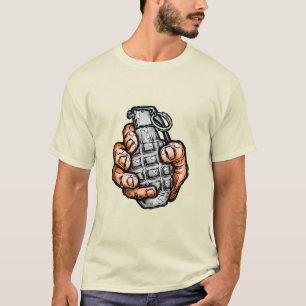 Hand Grenade In Comics Style T-Shirt