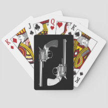 Hand Gun Playing Cards