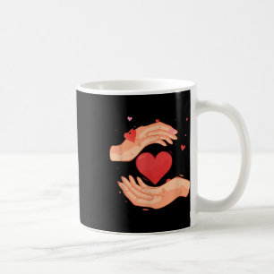 Hand Heart Charity Volunteering Kindness Donation Coffee Mug