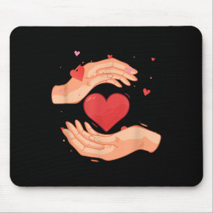 Hand Heart Charity Volunteering Kindness Donation Mouse Pad