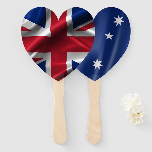 Hand Held Fans - Australian Flag  (Front and Back)