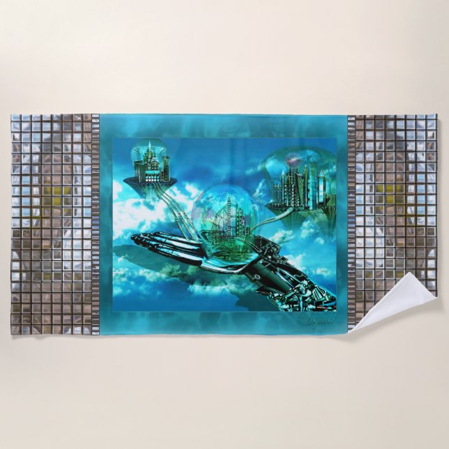 Hand Held Hope Beach Towel (Front)