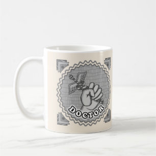 Hand Holding Caduceus Doctor  Mug