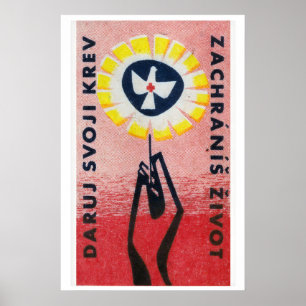 Hand Holding Flower Dove of Peace - Matchbox Print