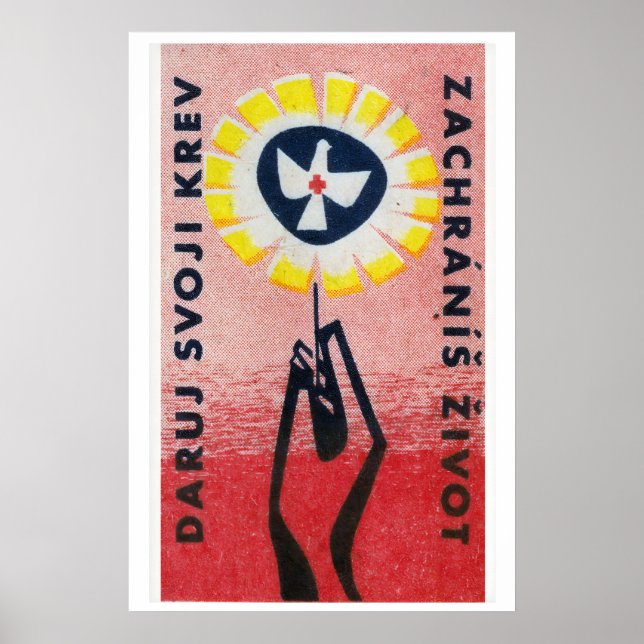 Hand Holding Flower Dove of Peace - Matchbox Print (Front)