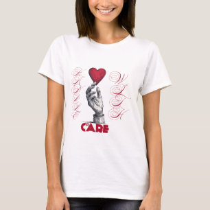 Hand Holding Heart – Love, Care & Compassion Tee