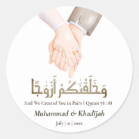 Hand Holding Quote An-Naba 8 Muslim Wedding Nikah