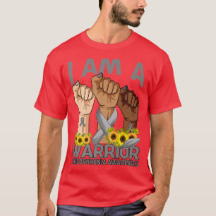 Hand I Am A Warrior Schizophrenia Awareness Sunflo T-Shirt