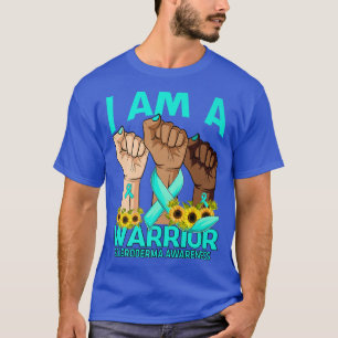 Hand I Am A Warrior Scleroderma Awareness Sunflowe T-Shirt