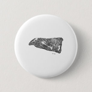 Hand-illustrated Bbq Tri-tip Graphic Design _1  6 Cm Round Badge