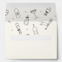 Hand-illustratrated Champagne Aesthetic Wedding