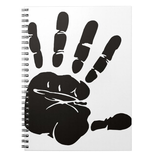 Hand Impression Black Notebook (Front)
