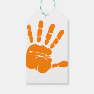 Hand impression gift tags