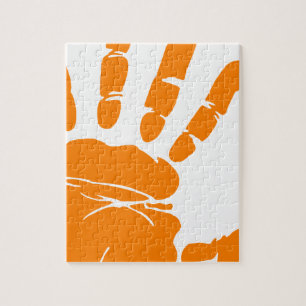 Hand impression jigsaw puzzle