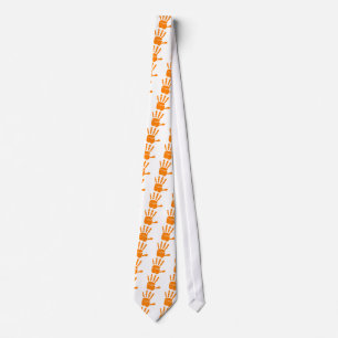 Hand impression tie