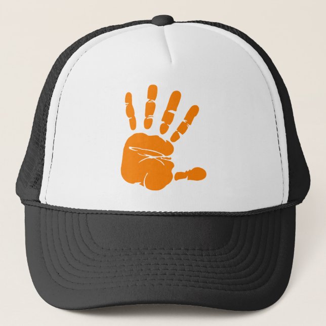 Hand impression trucker hat (Front)