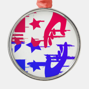 Hand in Hand - A Colourful Pact for Change Metal Ornament