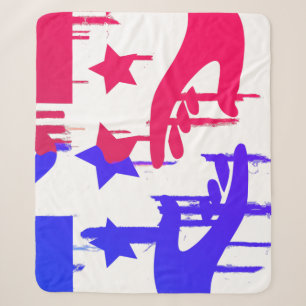 Hand in Hand - A Colourful Pact for Change Sherpa Blanket