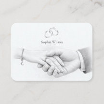 Hand in Hand Romantic Minimalist Wedding