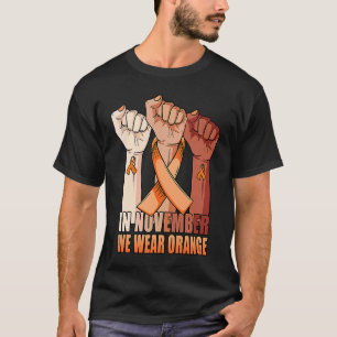 Hand In November we wear Orange COPD Awareness mon T-Shirt