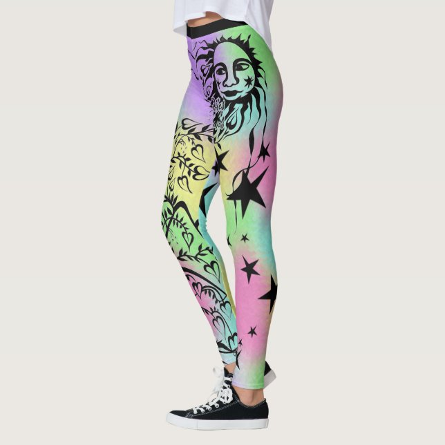 Hand Inked Designer Leggings (Left)