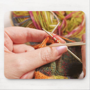 Hand Knitting Mouse Pad