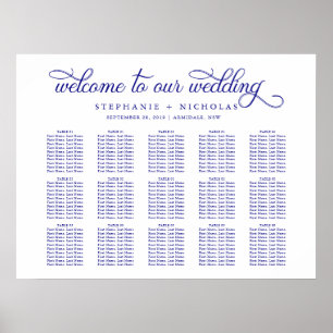 Hand Letter Chic Wedding Seating Chart