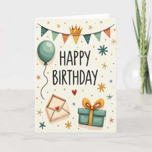 Hand Lettered Birthday Card