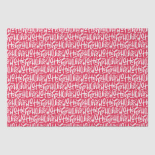 Hand-lettered Christmas Santa Ho Ho Ho Tissue Paper