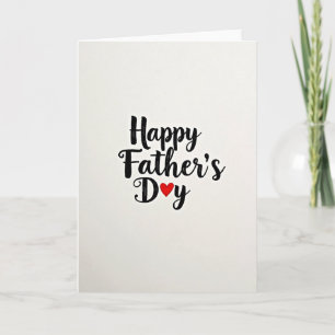 Hand Lettered Fathers Day Card