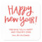 Hand Lettered Happy New Year Stickers - Red