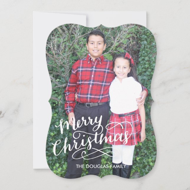 Hand Lettered Holiday Card (Front)