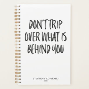 Hand Lettered Inspirational Quotes Personalised Planner
