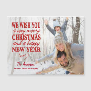 Hand Lettered Merry Christmas Full-Photo Magnet
