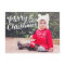 Hand Lettered Merry Christmas Full Photo Postcard