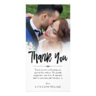 Hand Lettered Overlay Thank You Wedding Photo